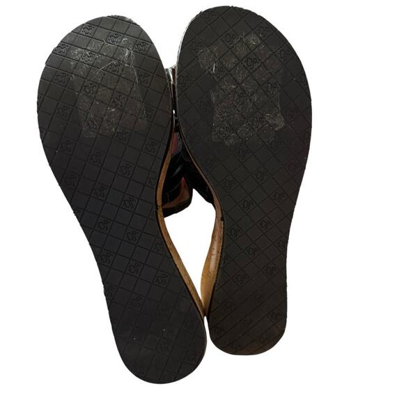 Donald J Pliner Womens Sheena 2 Cork Platform Wedge Sandals Black 6.5 M Coastal - Picture 7 of 11